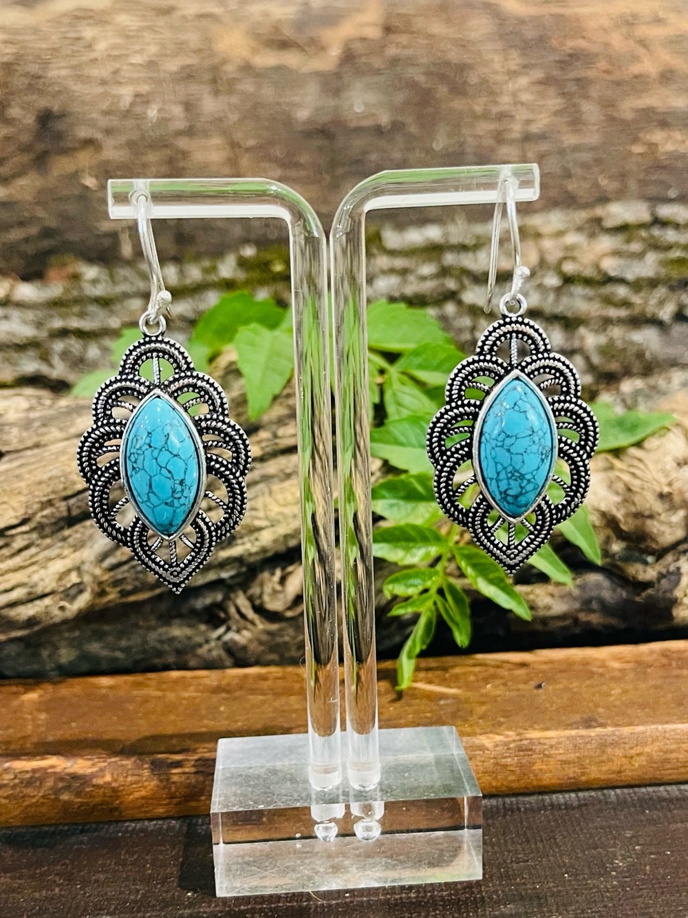 Turquoise 925 Sterling Silver Earrings